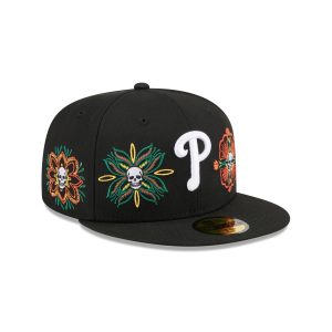 Day of the Dead Skull & Flowers 59FIFTY Fitted