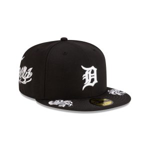 Script Black and White 59FIFTY Fitted