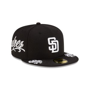 Script Black and White 59FIFTY Fitted