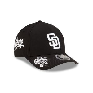 Script Black and White 9FORTY M-Crown A-Frame Snapback