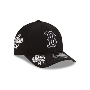Script Black and White 9FORTY M-Crown A-Frame Snapback