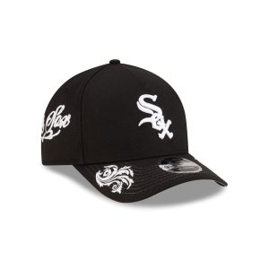 Script Black and White 9FORTY M-Crown A-Frame Snapback