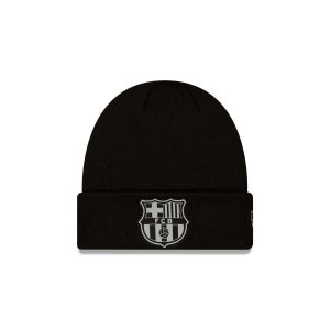 Reflective Logo Black Cuff Knit