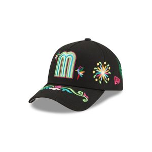 Latin Embroidery Black 9FORTY A-Frame Snapback