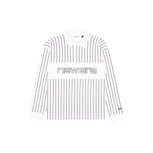 College White Striped Long-Sleeve Rugby Shirt
