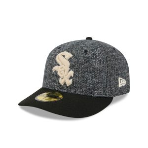 Three Looms Tweedy Cotton Black 59FIFTY Fitted
