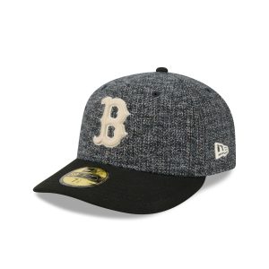 Three Looms Tweedy Cotton Black 59FIFTY Fitted