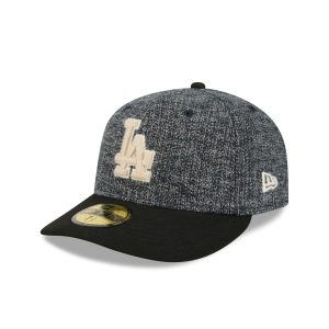 Three Looms Tweedy Cotton Black 59FIFTY Fitted
