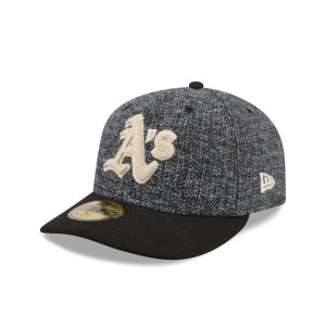 Three Looms Tweedy Cotton Black 59FIFTY Fitted