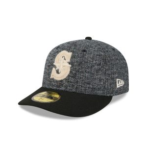 Three Looms Tweedy Cotton Black 59FIFTY Fitted