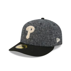 Three Looms Tweedy Cotton Black 59FIFTY Fitted