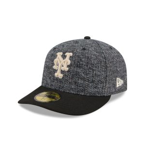 Three Looms Tweedy Cotton Black 59FIFTY Fitted