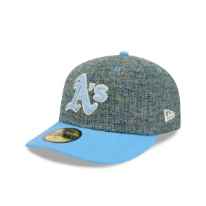 Three Looms Tweedy Cotton Radiant Blue 59FIFTY Fitted