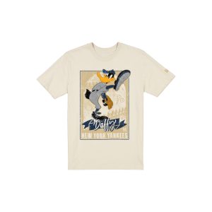 Daffy Duck Pitch Chrome White T-Shirt