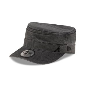 Pigment Dye Black Military Cap