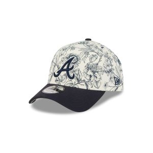 Spring Floral Navy 9FORTY A-Frame Snapback