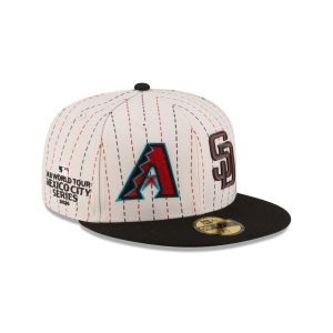 2026 MLB World Tour Mexico City Series Matchup Pinstripe 59FIFTY Fitted