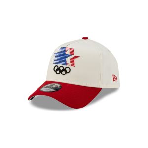 Los Angeles 1984 Olympic Games Stars Chrome White Red 9FORTY A-Frame Snapback