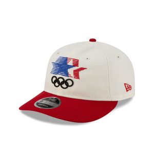 Los Angeles 1984 Olympic Games Stars Chrome White Red Retro Crown 9FIFTY Snapback