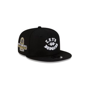 Born x Raised Let's Go Dodgers World Series Kids Black 9FIFTY Snapback