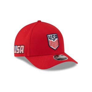 U.S. Soccer Men's National Team Americana Flag Red 9FORTY M-Crown A-Frame Snapback