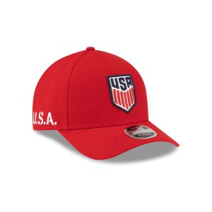 U.S. Soccer Men's National Team Americana Red 9FORTY M-Crown A-Frame Snapback