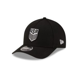 U.S. Soccer Men's National Team Black 9FORTY M-Crown A-Frame Snapback