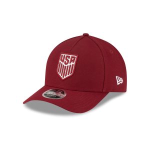 U.S. Soccer Men's National Team Cardinal 9FORTY M-Crown A-Frame Snapback
