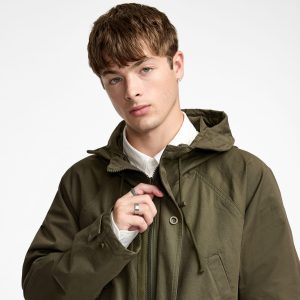 Dark Khaki Fishtail Parka Jacket