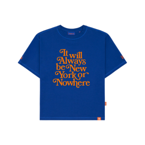 New York or Nowhere Light Royal Relaxed Motto T-Shirt