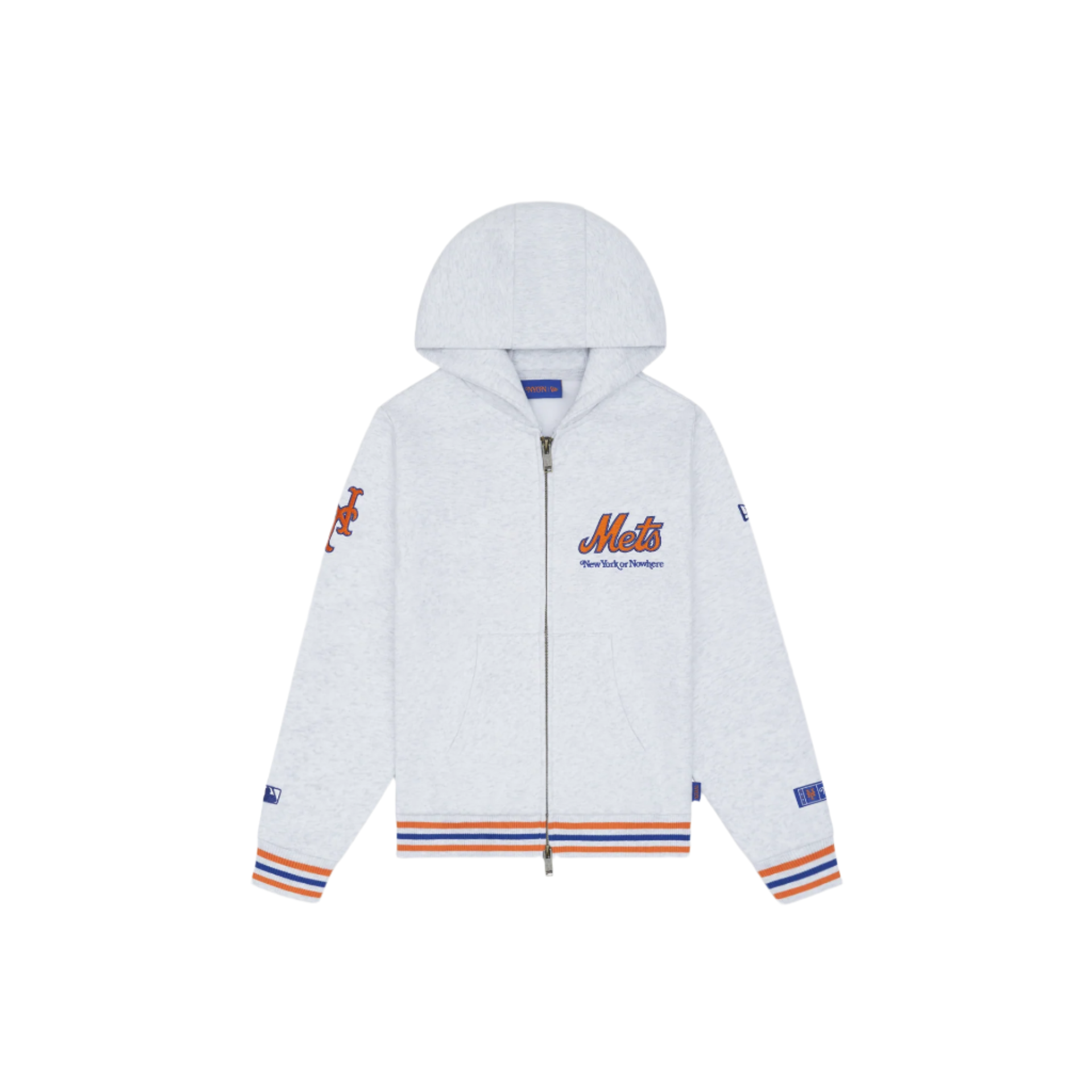 NYON-New-York-Or-Nowhere-Mets-Kids-Top-Two-Zip-Hoodie-White-Heather-Front-1.png