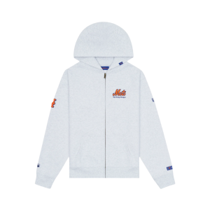 New York or Nowhere White Full-Zip Hoodie